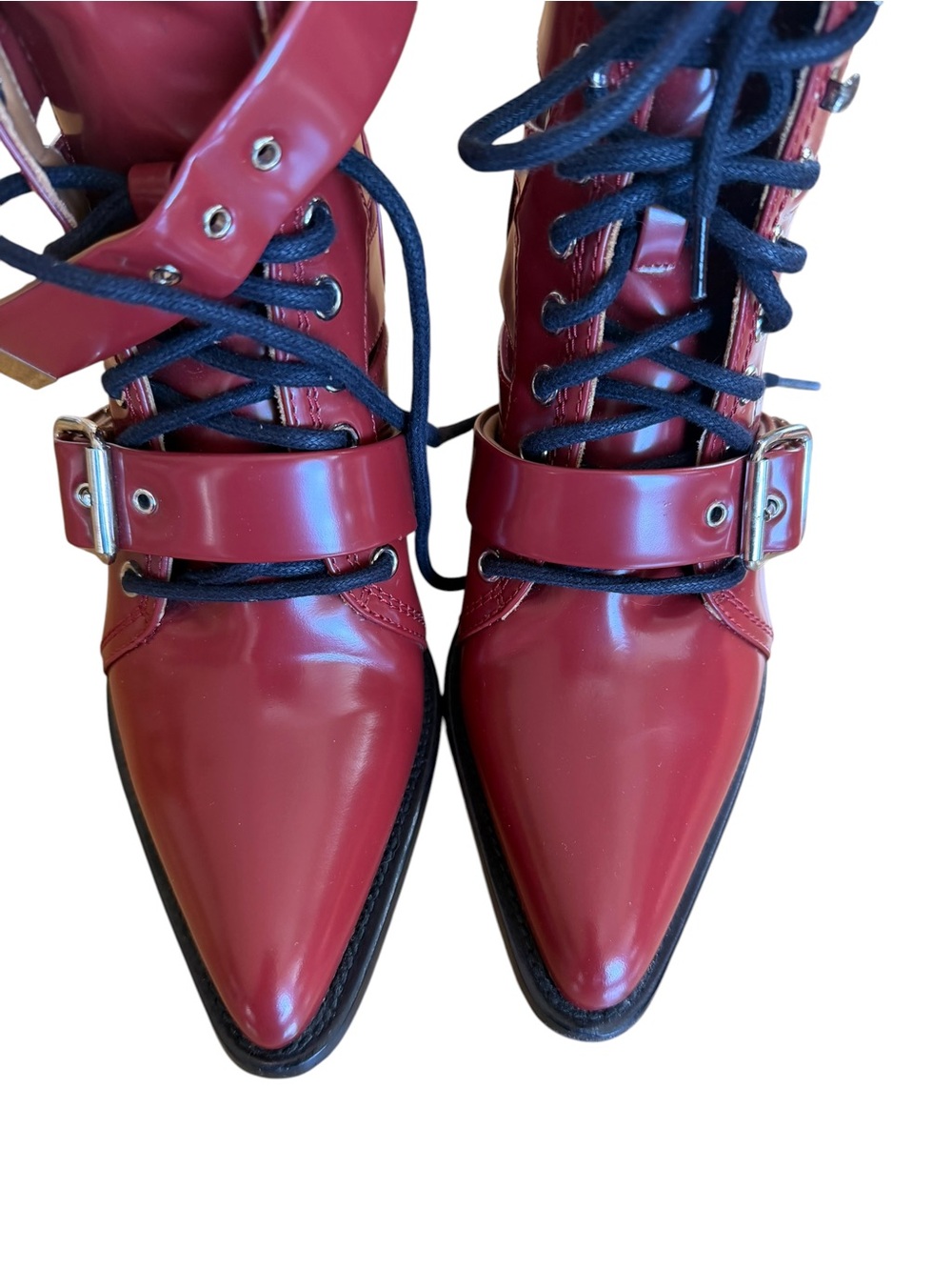Chloe Rylee Cutout Motorcycle/Combat Boot EU 38.5 - Picture 8 of 8